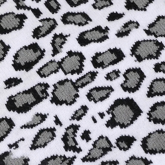 Leopard Print Beanie - Pink, Tan, White, Grey Eaveless - Picture 14 of 16